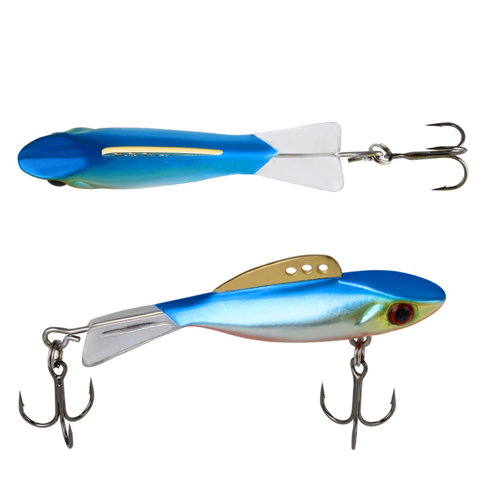 FISH KING-Señuelos de Pesca duros, 4/8/10/17g, para invierno, ojos 3D, Wobblers artificiales para pesca en hielo, lubina y Lucio
