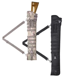 Funda de escopeta táctica de 34 pulgadas, bolsa con correa para el hombro, Airsoft Combat, caza, pistola de tiro, funda, mochila