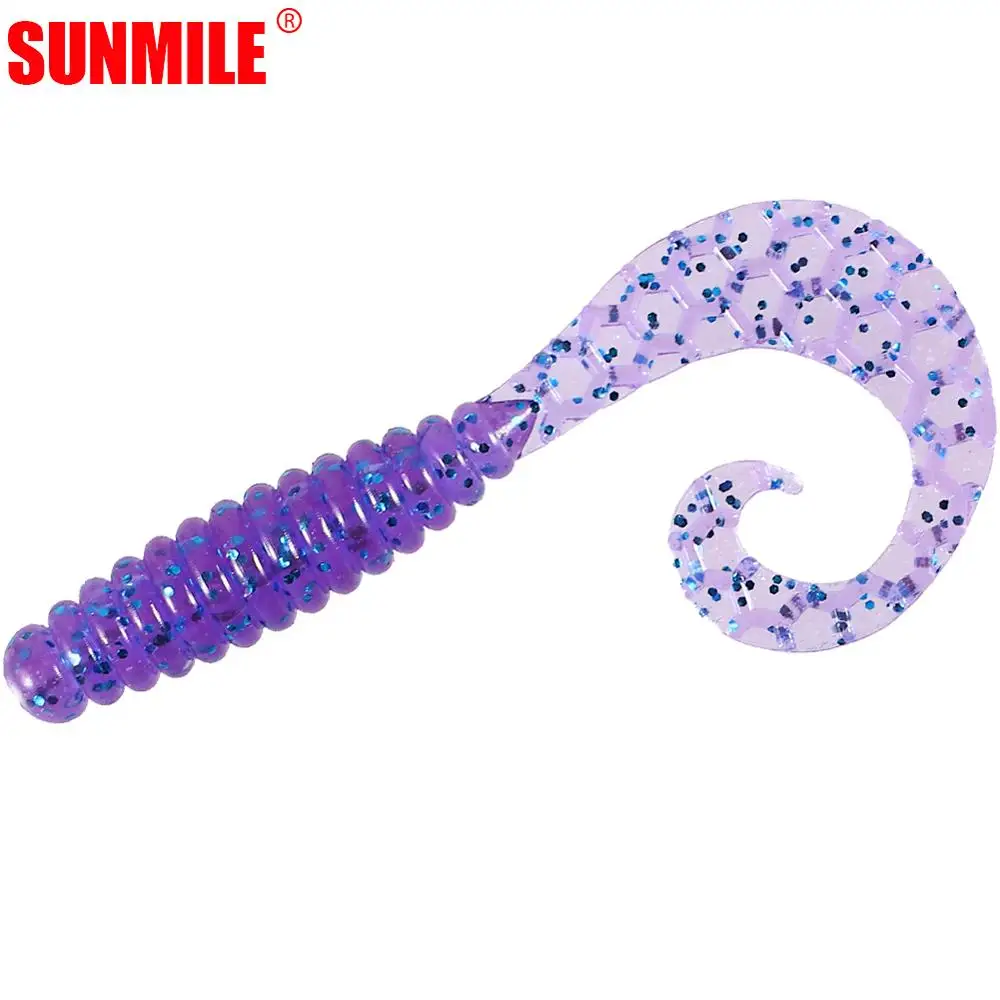 SUNMILE-señuelo de pesca suave Artificial, Wobbler, 55mm/75mm, Shad Souple Leurre Jig, cebo de silicona para perca - imagen 5