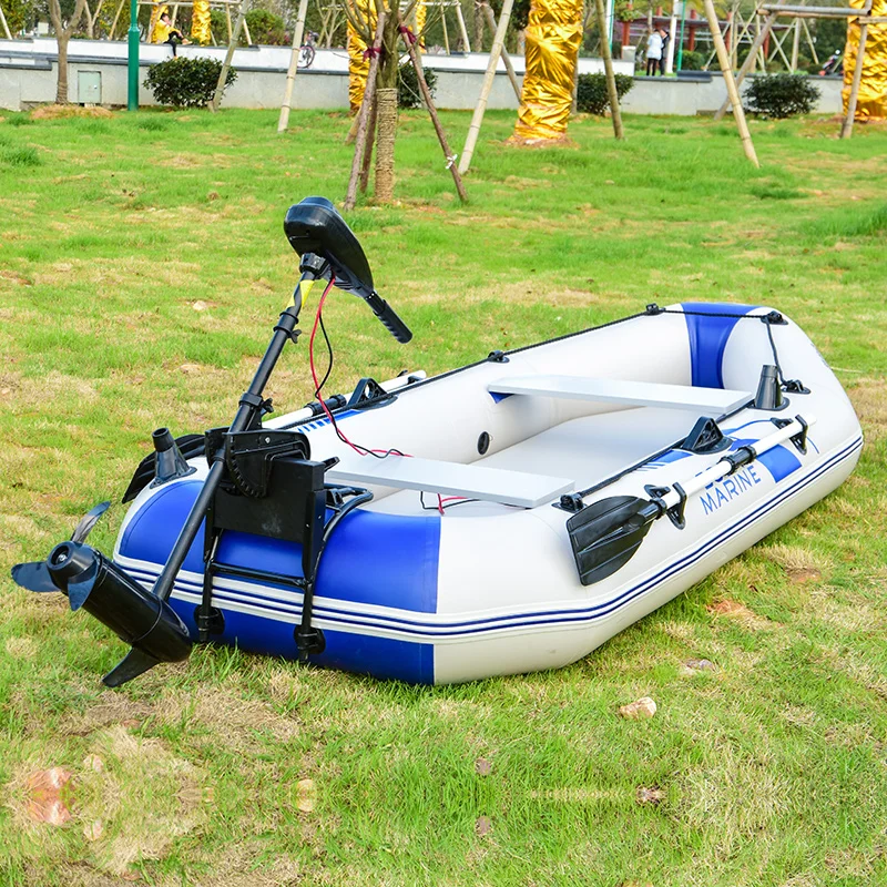 Entretenimiento familiar, bote de pesca inflable de PVC, 2,3 M, 3 personas, 0,7mm, Kayak de remos, canoa, alfombrilla de aire, fondo con accesorios gratuitos - imagen 5