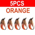 5pcs orange size 6