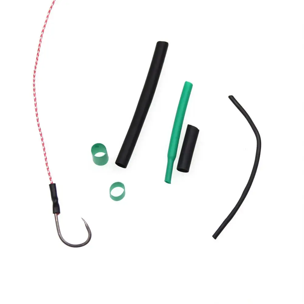 6 paquetes de 60 uds 5cm 1,5mm-3,5mm aparejos de pesca de agua salada tubo retráctil tubo retráctil de calefacción accesorio de pesca Color negro claro verde - imagen 4
