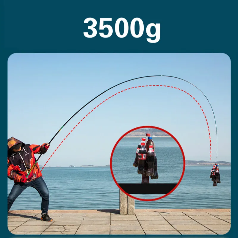 Caña De pescar De fibra De carbono Olta De mano, 3,6 m-7,2 m, para carpa negra, 4H, 5H, 6H, caña dura De Taiwán - imagen 5