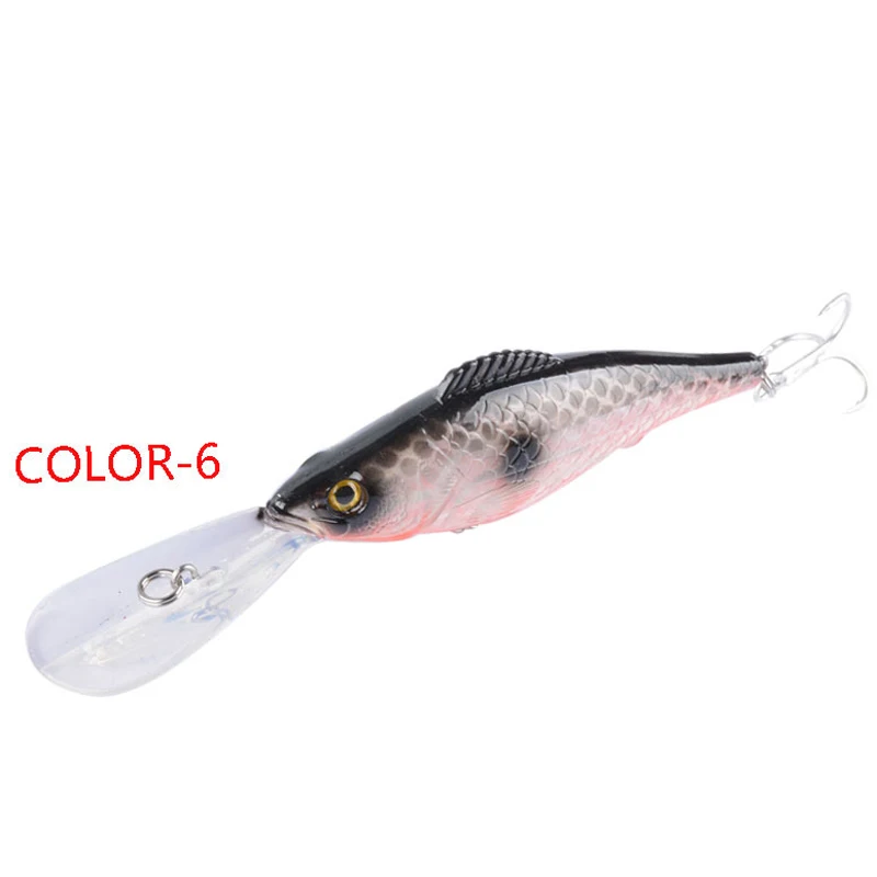 Señuelo Minnow de hundimiento rápido, Wobbler de 126mm, Señuelos de Pesca de fundición larga profunda, crankbait, cebo