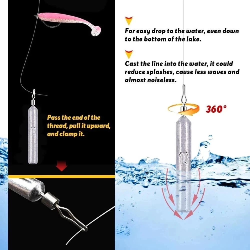 5 uds. De plomos de pesca, 5g, 7g, 10g, 14g, 20g