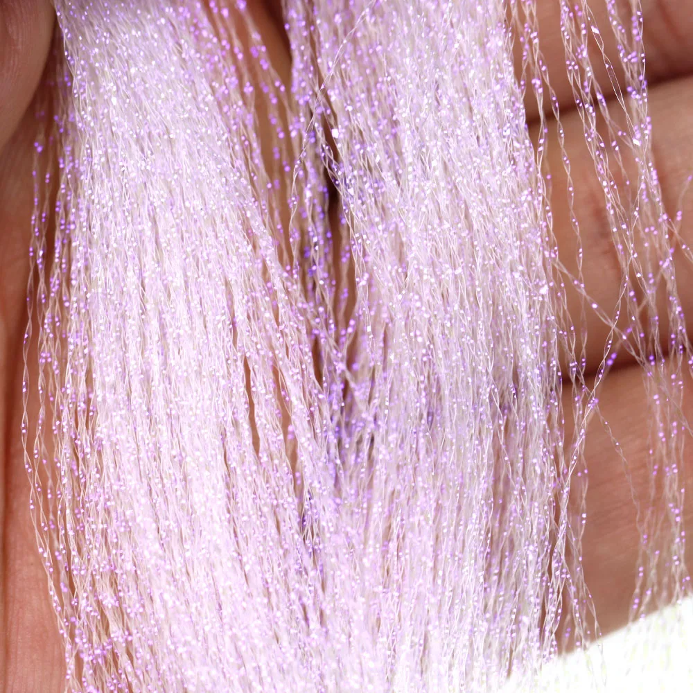 ICERIO, 2 paquetes, oropel holográfico Flashabou, atado de pesca con mosca, cadena Flash de cristal, anzuelo, señuelo, Material de pesca - imagen 3