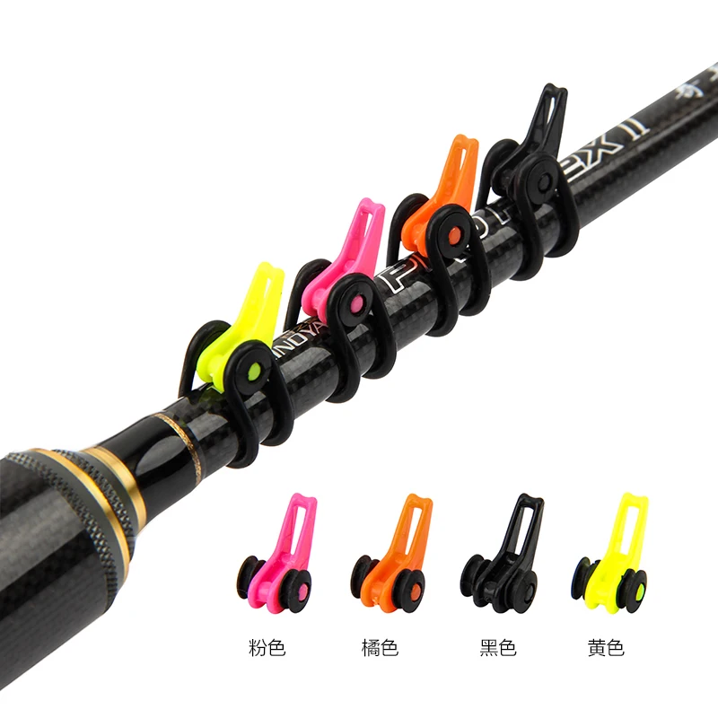 10 unids/lote, soporte de sedal de pesca actualizado para carrete de Baitcasting, rueda de tambor, hebilla de alambre, tapón de gancho, accesorios de pesca, equipo - imagen 5