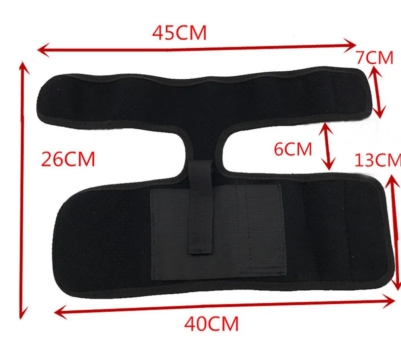 Funda para Revolver de pierna de tobillo oculta para Glock 17 19 22 23 Ruger Lcp Sig Pistol Color negro ELUANSHI - imagen 3