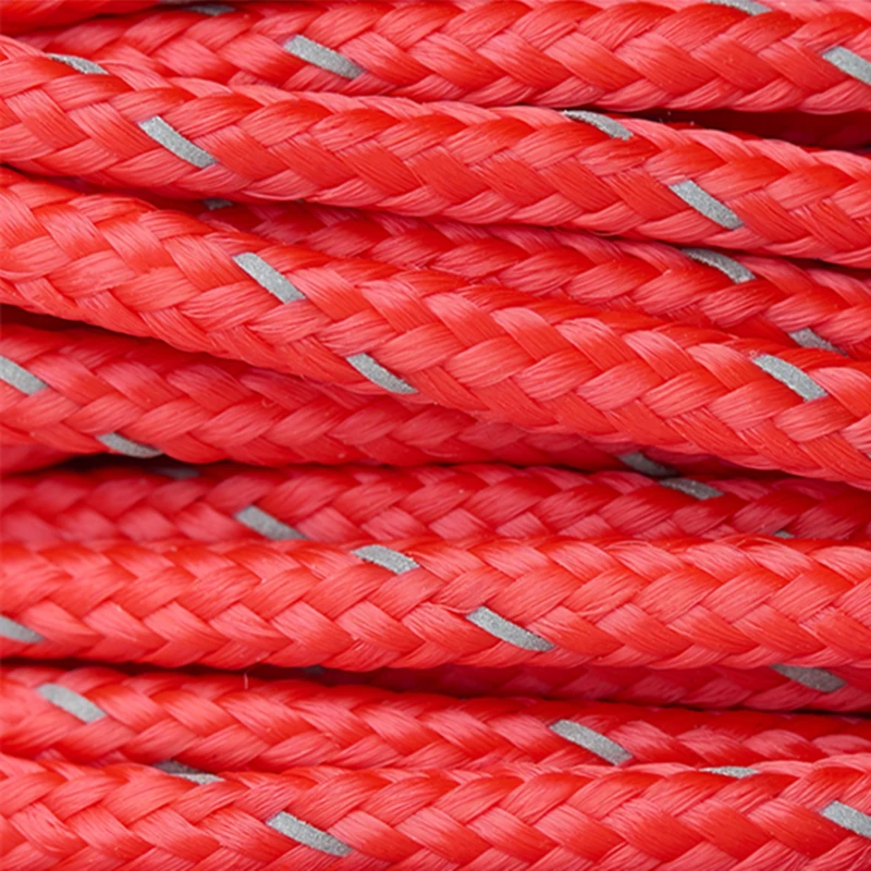 Cuerda de viento para tienda de campaña multifuncional, cuerda reflectante fija para exteriores, ajustador de hebilla, accesorios de acampada, 4 Uds. - imagen 5