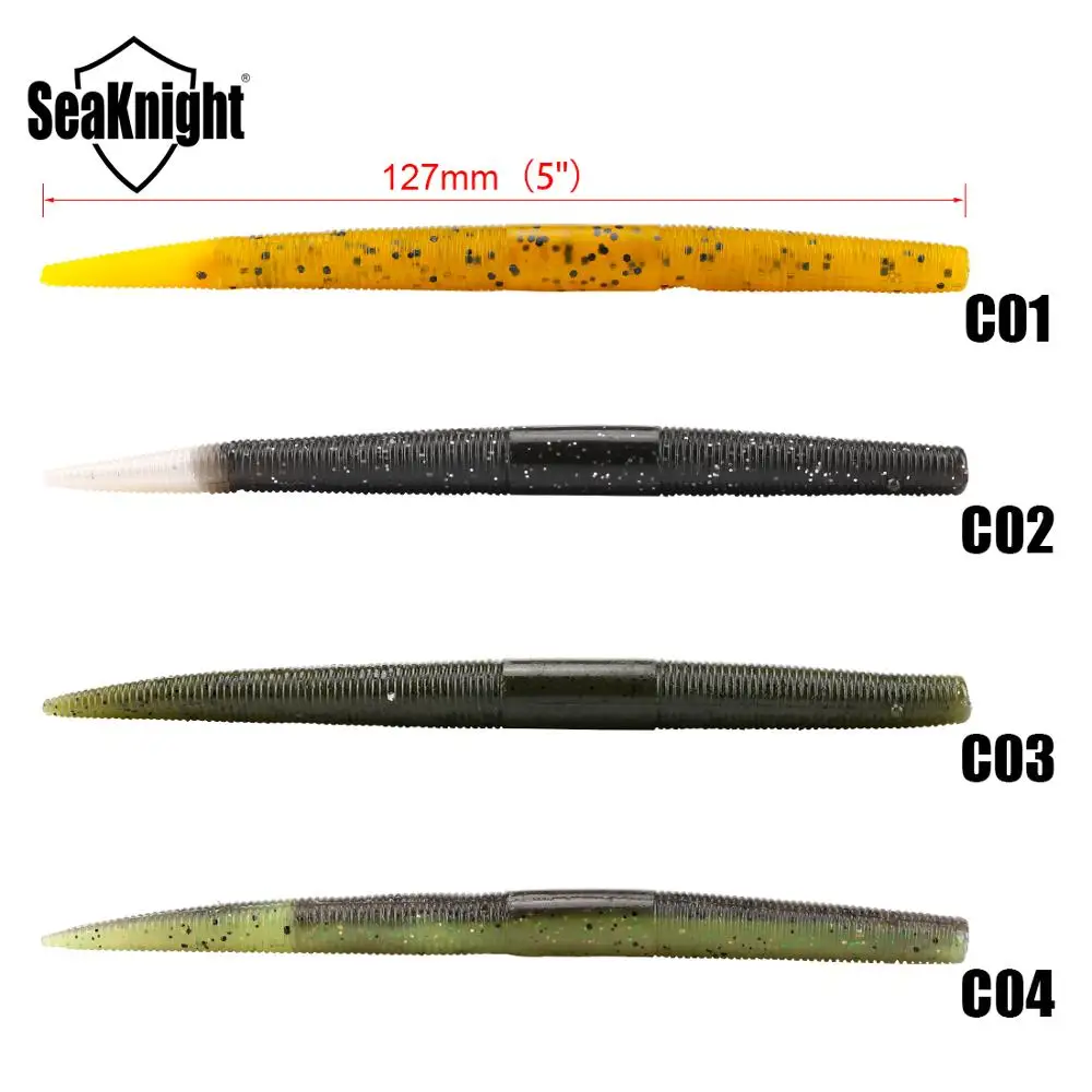 SeaKnight marca cebo suave señuelo de pesca cebo Artificial para pesca en río lago peso de señuelo suave: 6,9g 7,4g 8,5g 6 unids/bolsa/lote - imagen 5
