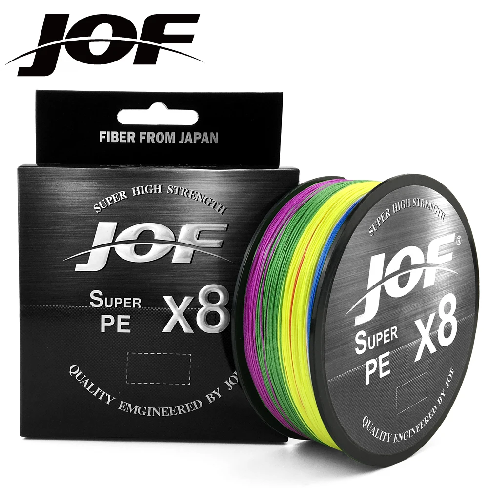 JOF-Cuerda de pesca trenzada super PE X8, 500M, 8 hebras, multifilamento, 15LB-100LB - imagen 3