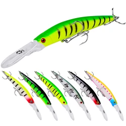 Señuelos de Pesca flotantes Minnow, cebo duro artificial de 14,5 cm y 15,5g con gancho 4 #, Wobblers para aparejos de Pesca de mar, lago, 1 ud.