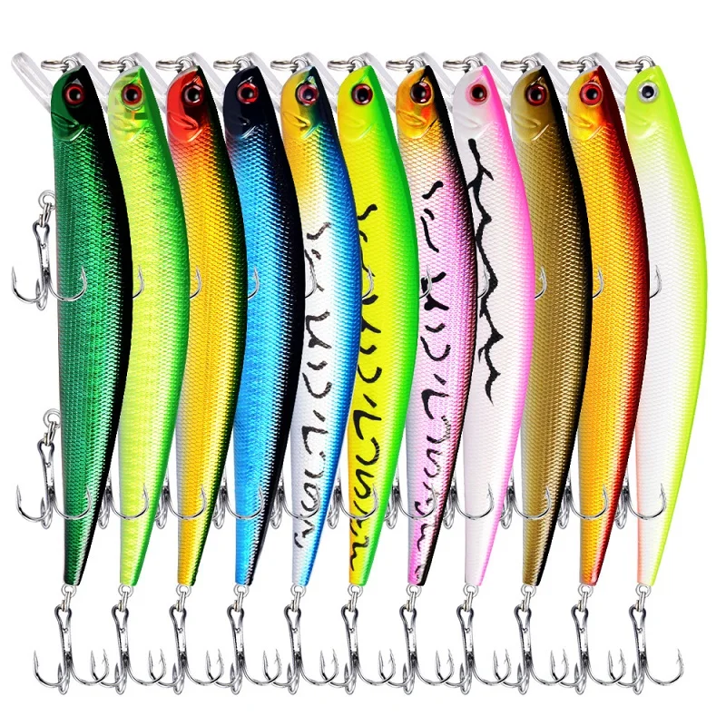 Señuelos de Pesca Minnow, cebo duro de 8,8 cm, 9,5g, wobbler Bass Pike, cebos artificiales de plástico para aparejos de pesca Crankbait, 1 ud. - imagen 2