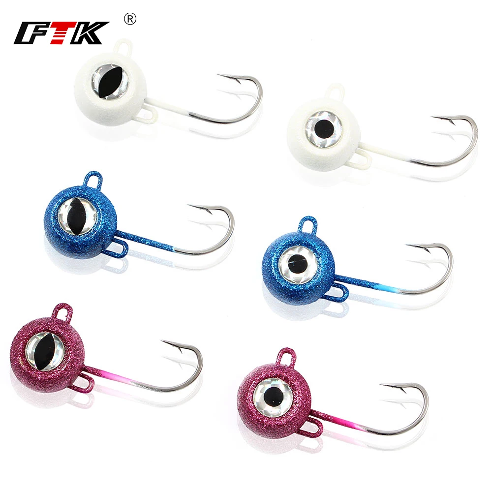 Jig Head FTK para atún – Cabeza plomada con ojo brillante - imagen 3