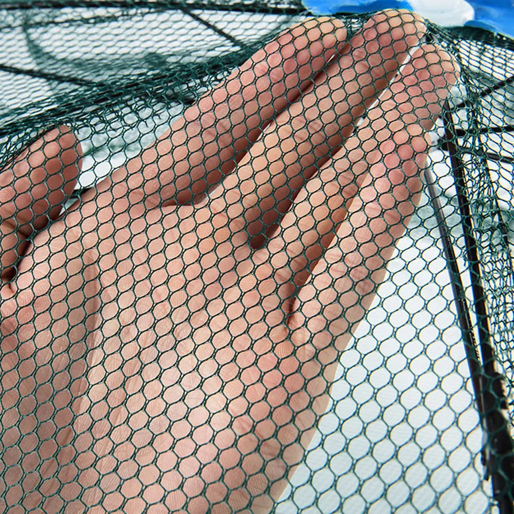 Trampa automática para pesca de camarones, herramienta de red plegable portátil de 6/8/16/20 agujeros, para peces, camarones, pececillos, cangrejo - imagen 5