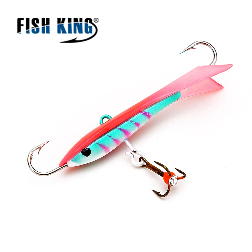 FISHKING-señuelo de pesca en hielo de invierno, cebo colorido AD-Sharp, señuelo Artificial duro, equilibrador para carpa, lubina, pesca en hielo, 12g, 15g, 25g - imagen 3