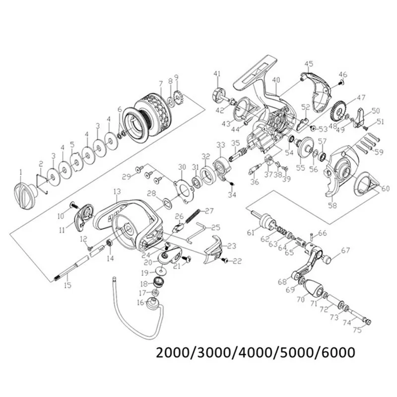 Teben-Rueda de pesca GTS de 3ª generación, rueda de línea de pesca de Metal, ruta subtextil, línea de pesca de mar, rueda de pesca Lunji - imagen 5