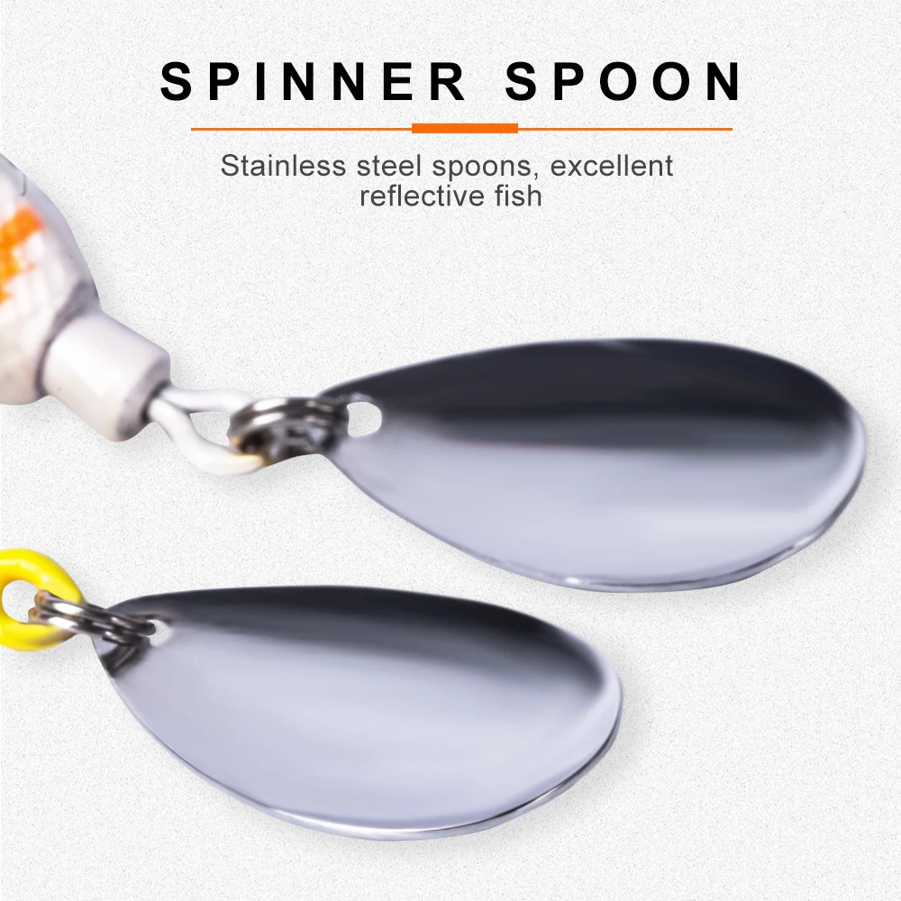 Hunthouse-señuelo de pesca de plantilla de Metal, cebo duro que se hunde, Jigging giratorio, 40mm, 35g, agua salada, lubina, Lucio, aparejos de pesca - imagen 3