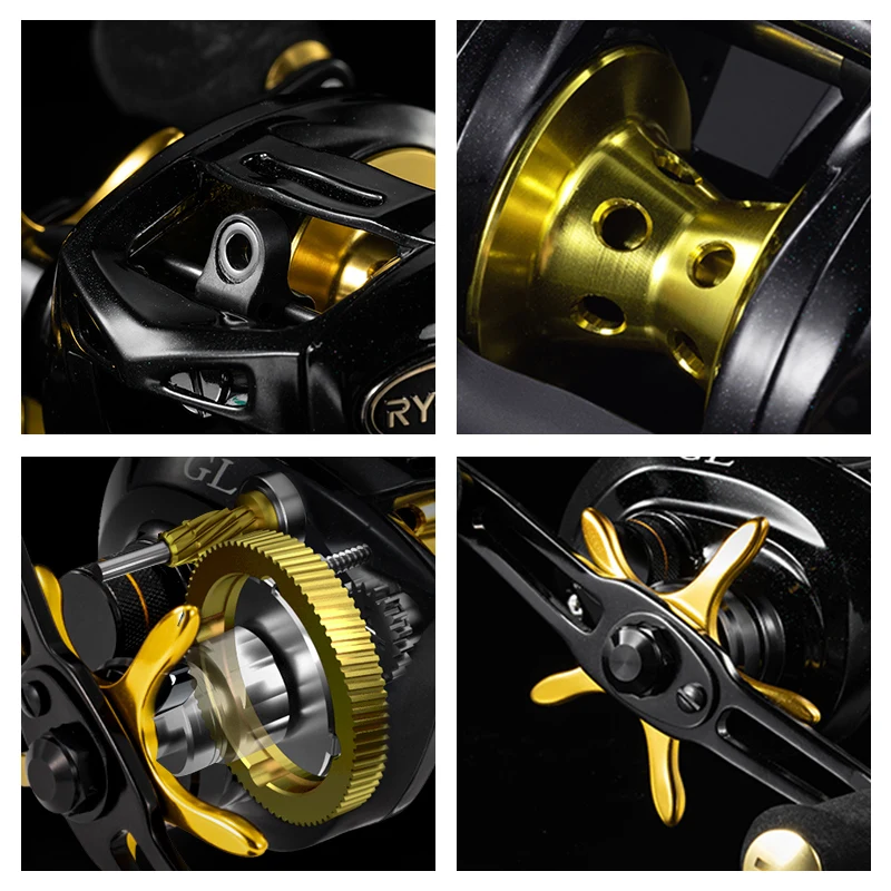 RYOBI-carrete de pesca de Metal FIEST CLASS, 10 + 1BB, relación de transmisión 7,1: 1, Carretes de Baitcasting, arrastre máximo de 5KG, carretes de pesca de fundición de calidad - imagen 4