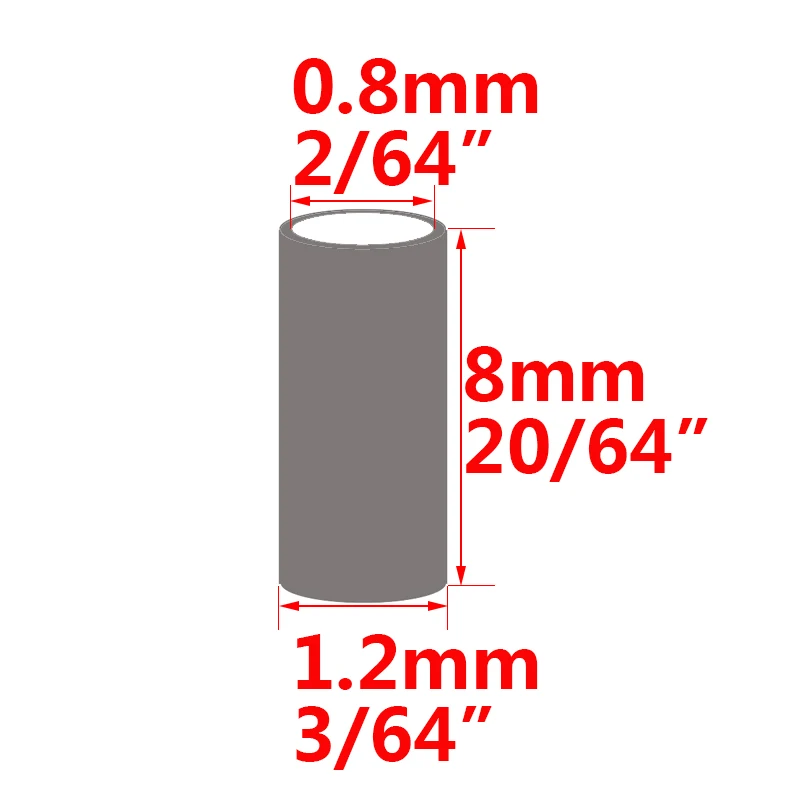 Tubo de pesca redondo de cobre negro y plateado, 100 piezas, tubo de alambre de pesca, Mangas de crimpado, conector de línea de pesca, herramienta de accesorios - imagen 4