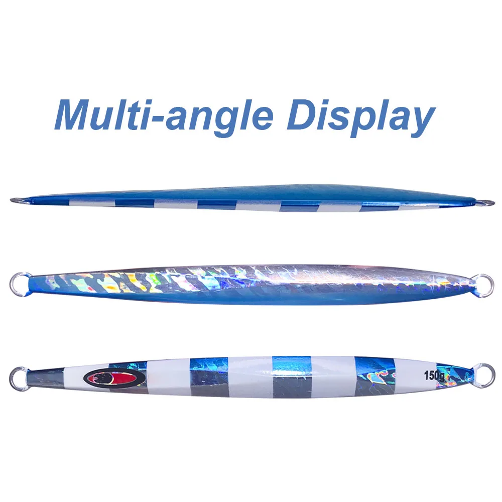 OBSESSION J62 150g 200g 250g plantilla de pesca de Metal raya luminosa cebo de pesca agua salada aguas profundas caída rápida hundimiento brillo plantillas señuelo - imagen 5