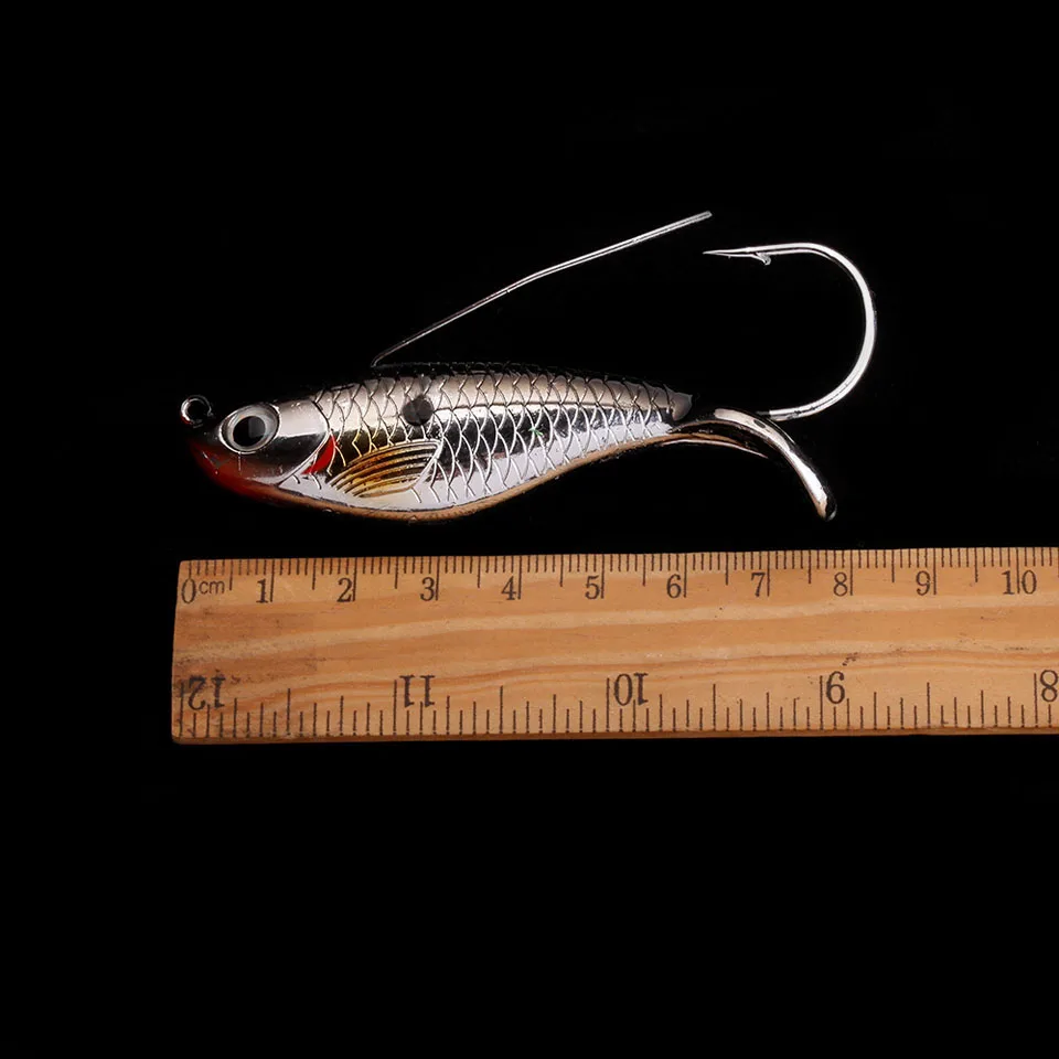WALK FISH-SEÑUELOS duros artificiales, anzuelos de 1 pieza, 8cm, 21,4g, VIB, anzuelo único, cuerpo láser, aparejos de pesca realistas - imagen 2