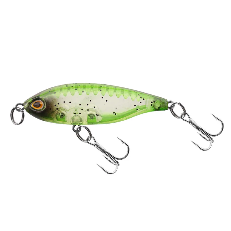 Señuelo de lápiz flotante para pesca, cebo Artificial transparente de 4,5 cm/3,3g, superficie con bolas de acero ruidosas, 1 unidad - imagen 4