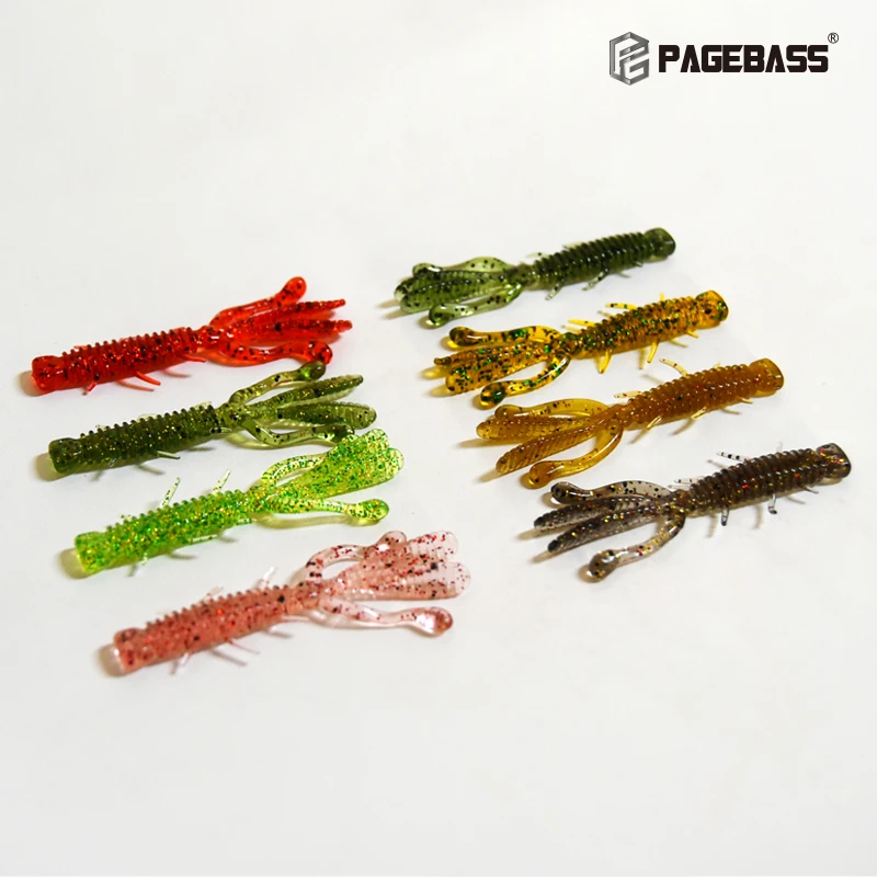 Donglejian Wild Wolf Series camarones flotantes cebo falso TPR pesca trasera NED camarones negro Pit Bass trampa de peces mandarín - imagen 4