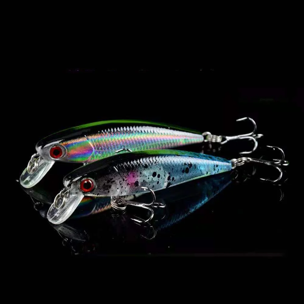 1 Uds 6,5 cm 4,5g Minnow señuelo de Pesca lubina carpa Artificial cebo duro 3D Wobbler ojos japoneses de alta calidad Pesca aparejos de Pesca - imagen 5