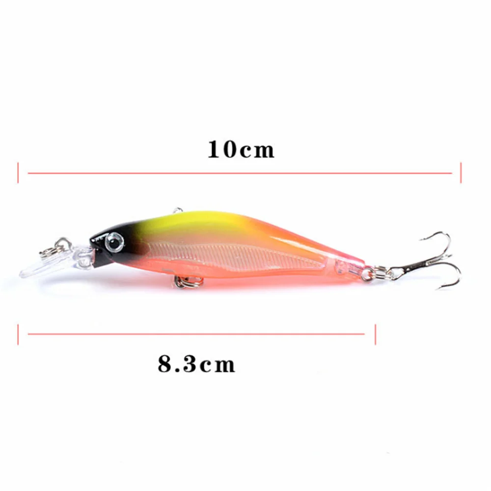 Señuelos de pesca flotantes con láser, 1 Uds., 8,3 cm, 6,2g, Wobbler, Crankbait, aparejos, ojos 3D, cebo de plástico duro, Lucio, pesca de carpa - imagen 2