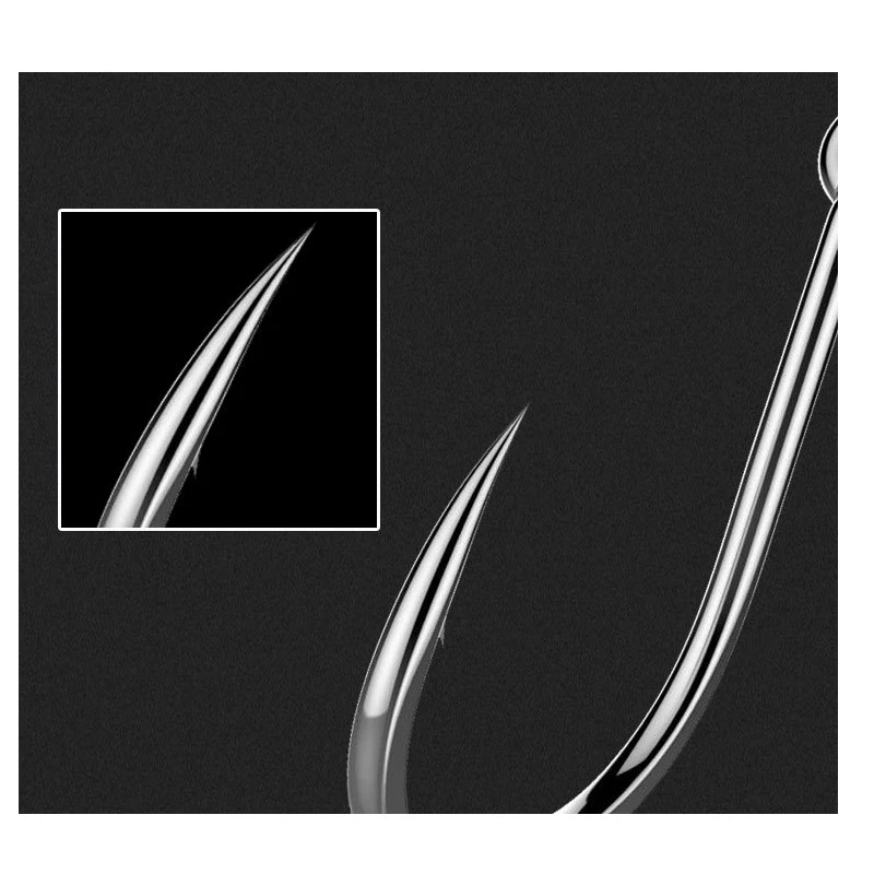 Iseuni-anzuelos circulares para pesca de carpa, accesorios de pesca en el océano, 50 unidades, 2 #-22 # - imagen 4