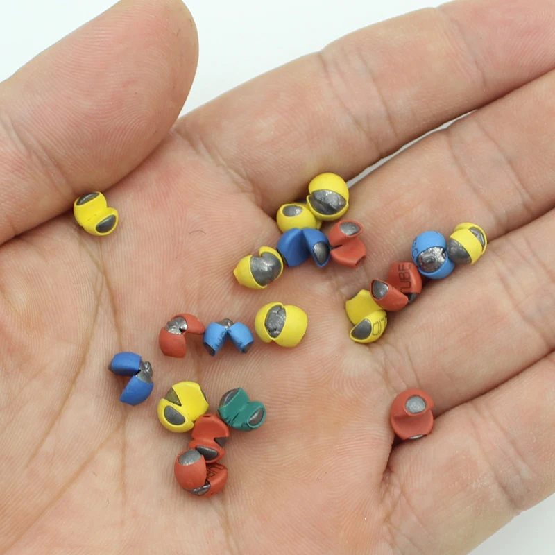 20 piezas reutilizable Split Shot peso de plomo recubierto de goma Splits Sinker 1B 2B 3B Terminal de pesca de carpa accesorios de aparejos de pesca - imagen 2