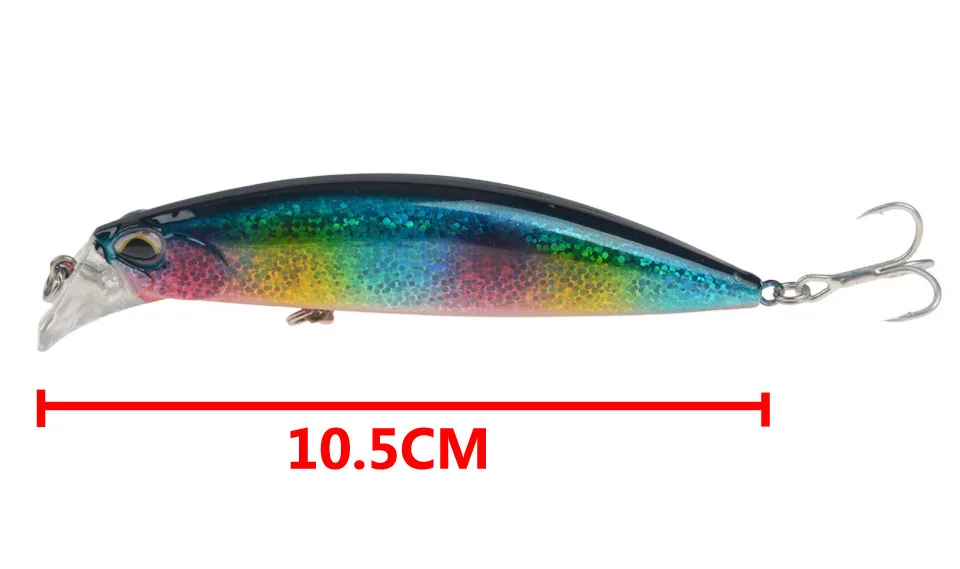 Señuelo de pesca de pececillo que se hunde, cebo duro Artificial de 30g y 10,5 cm, Wobblers de pesca, perca, Lucio, salmón, trucha, lubina, aparejos de pesca - imagen 2