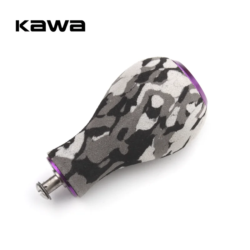 KAWA-mango de carrete de pesca, perilla EVA, bricolaje, carrete giratorio de fundición de cebo, perilla de manivela para carrete D/ S/ A