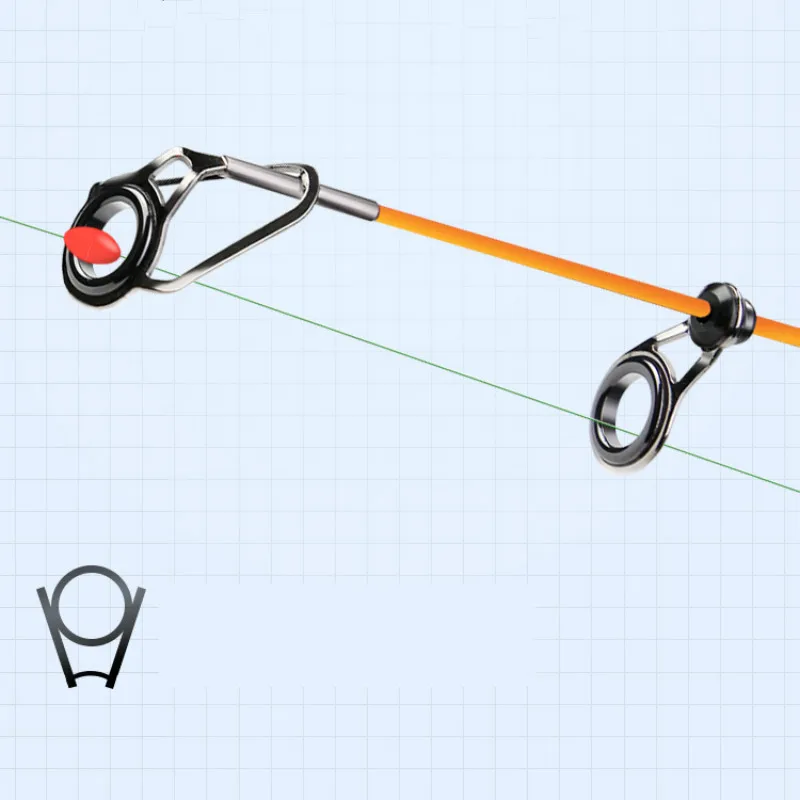 Caña de pescar telescópica de fibra de carbono, caña de pescar de 1,8 M-5,4 M, de roca, de sección corta, poste de lanzamiento con rueda - imagen 3