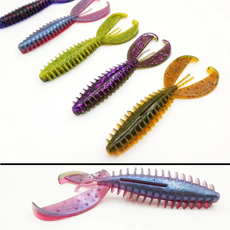 KESFISHING Señuelos de Pesca Chunk Craw 110mm 6 uds cebo de lubina cangrejo Wobblers para curricán Leurre souple pesca en el mar - imagen 4