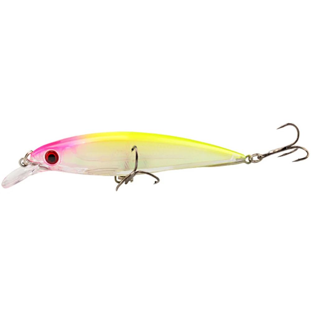 Señuelo de Pesca de plástico duro con anzuelos triples, cebo flotante Crankbait Wobblers, aparejos de Pesca, ojos 3D, 11cm, 13g, 1 ud. - imagen 4