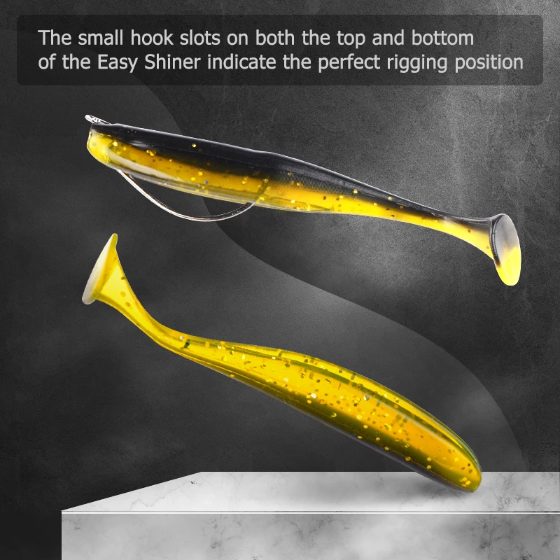 MEREDITH Easy Shiner-Cebo Artificial de silicona suave, 50mm, 75mm, 100mm, 130mm, doble Color, señuelos para carpa - imagen 3