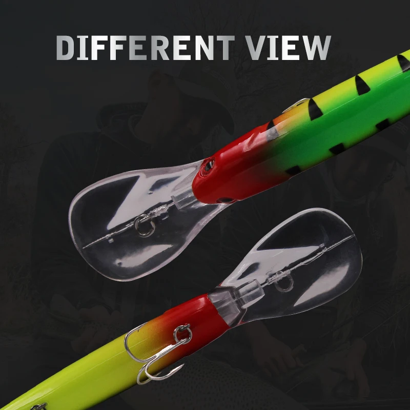 Wondershot A10 90/120MM 8,9/20,1G Vobler señuelo de pesca Minnow peces cebos artificiales buceo profundo 8m crankbaits pesca Wobbler - imagen 3