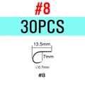 30pcs size  8
