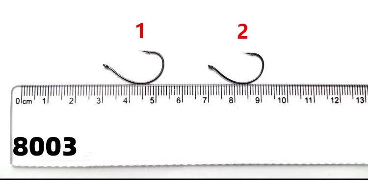 Anzuelo de pesca de níquel negro, gusano loco, señuelo de aparejo, cebo suave, anzuelo de 8 piezas, bolsa de ganchos, aparejo de tiro directo - imagen 5