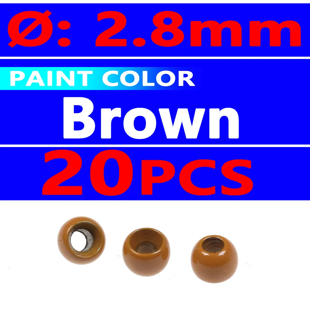 20pcs brown 2.8