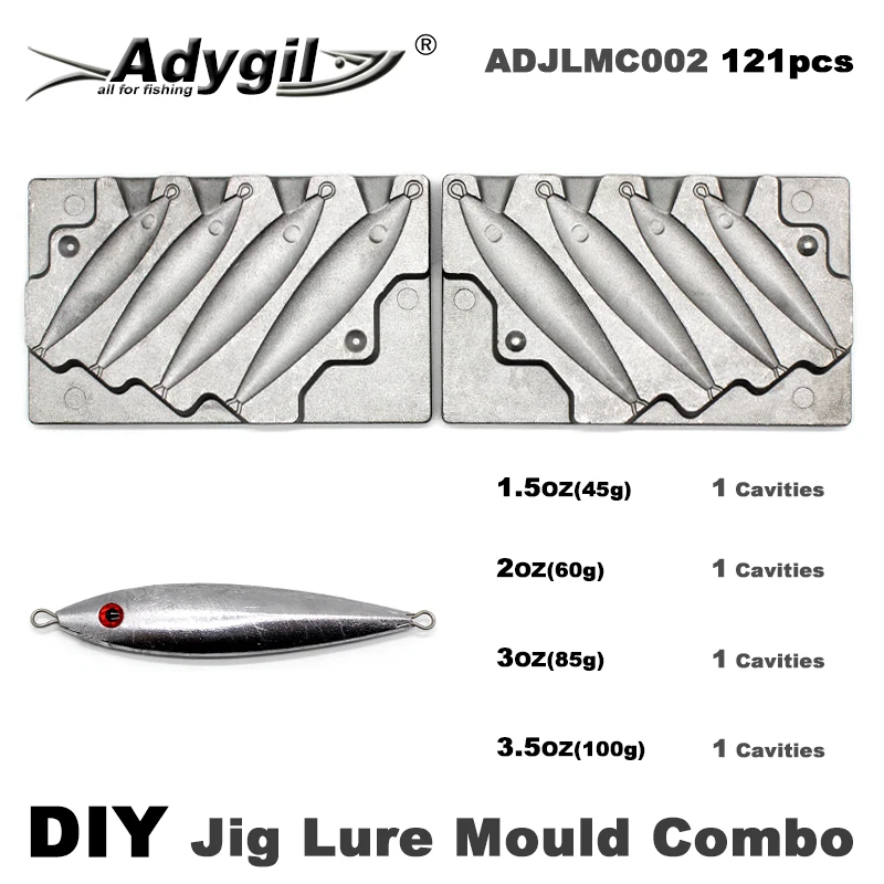 Adygil molde para señuelos de pesca artesanal - imagen 5