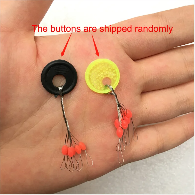 Juego de tapones de goma para sedal de pesca, utensilio deportivo para pescar, bolas de resistencia, aceitunas Rojas, 300 piezas, 50 unidades - imagen 5