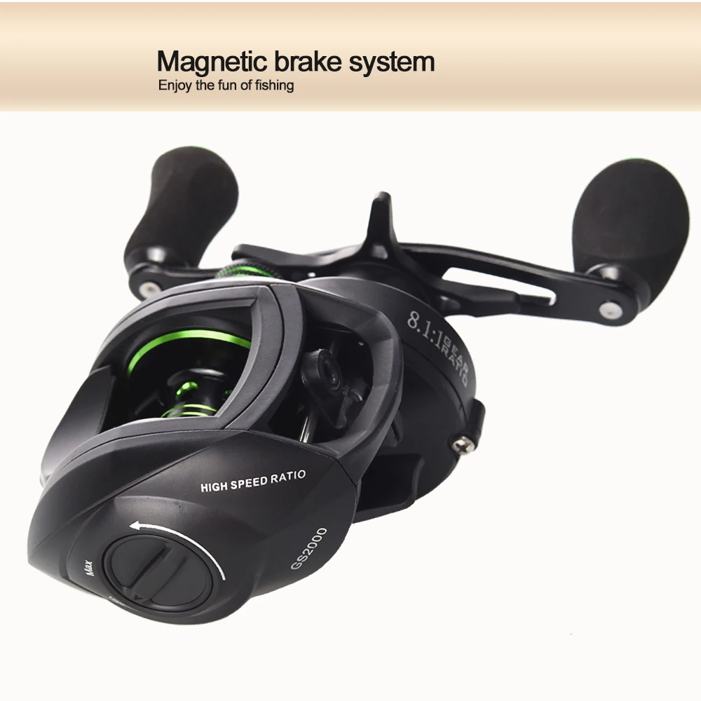 Experimente la emoción de la pesca con nuestro sistema de frenos magnéticos y diseño de alta velocidad