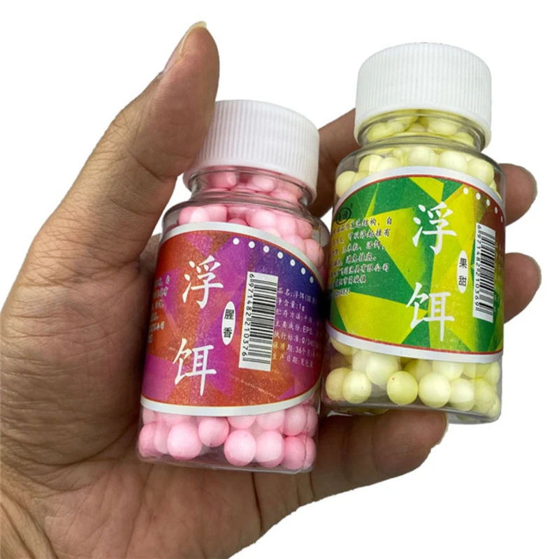 170/900 Uds flotadores de espuma cuentas de bolas EPS frijoles señuelo de pesca de carpa Boilies olor dulce aparejo de pelo inferior flotante cebo de pesca emergente - imagen 5