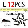 12pcs Black L