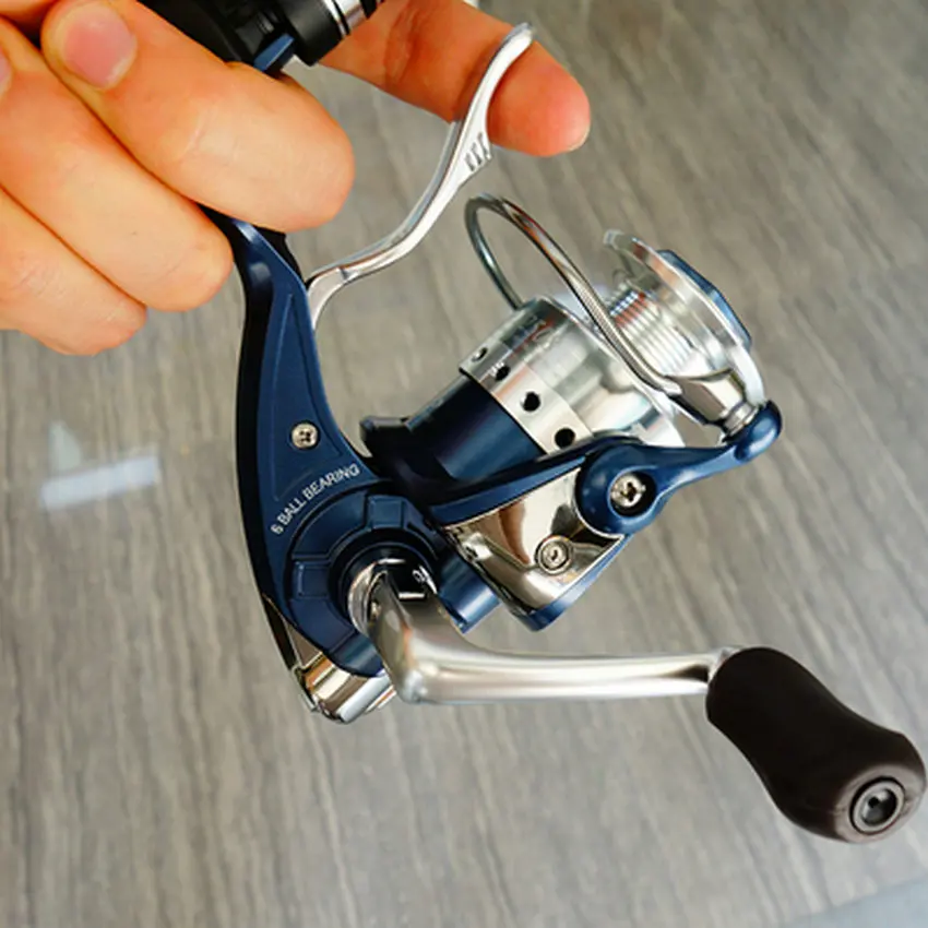 Carrete giratorio de agua salada 5,2: 1, carrete de pesca de carpa ligero 6BB con sistema de freno de mano, pesca en barco, pesca en roca - imagen 5