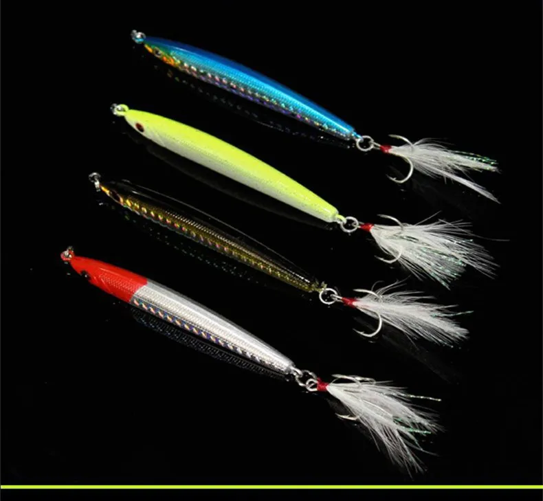 Señuelo de pesca japonés, lápiz que se hunde, señuelos artificiales, cebo duro, gancho para levas de sangre, captura de lubina, Culter, 1 pieza en oferta - imagen 4