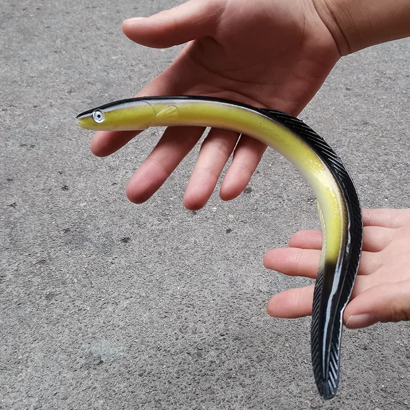 Anguila de mar Swimbait 30cm 56g Wobblers pez Pollock arena barco suave/grande/Artificial/silicona/cebo falso para señuelo de pesca/aparejos - imagen 5